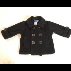 Toddler pea coat with anchor buttons